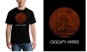 LA Pop Art Men's Occupy Mars Word Art T-shirt
